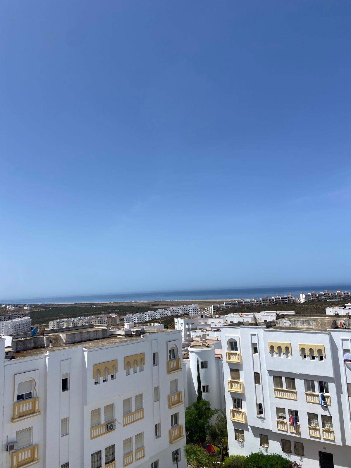 Sea view from Dar Salma Tangier apartment balcony